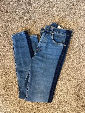 rag & bone Contrast Side-Panel Blue Jeans